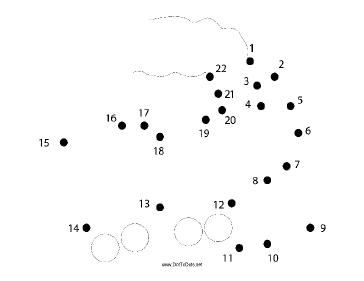 Train Dot To Dot Puzzle