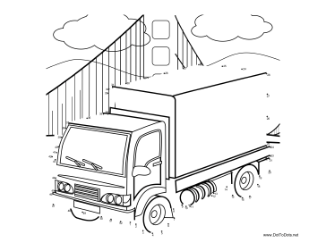 Truck 3 Dot To Dot Puzzle