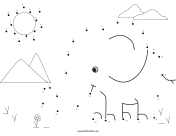 Elephant 2 Dot To Dot Puzzle