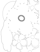 Flower Garden Dot To Dot Puzzle