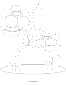 Flowers Dot To Dot Puzzle