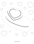 Heart Ring Dot To Dot Puzzle